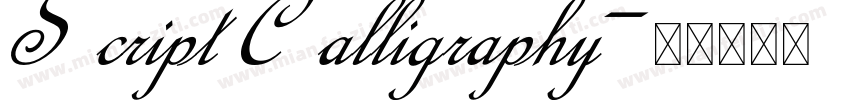 Script Calligraphy字体转换